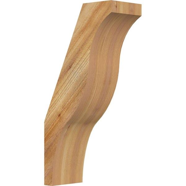 Ekena Millwork 6"W x 12"D x 24"H Funston Rough Sawn Knee Brace, Western Red Cedar BRC06X12X24FST00RWR - main